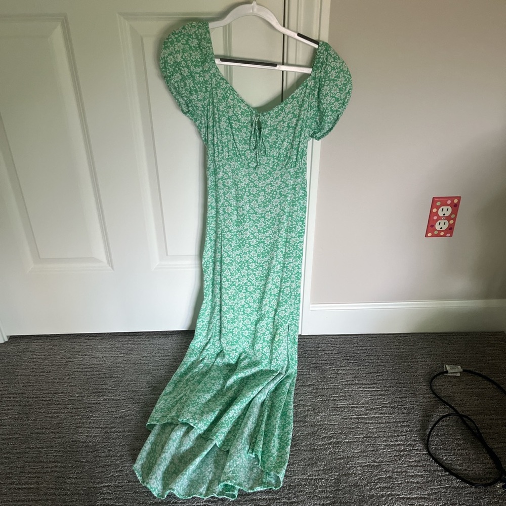 fun and flowery midi dress